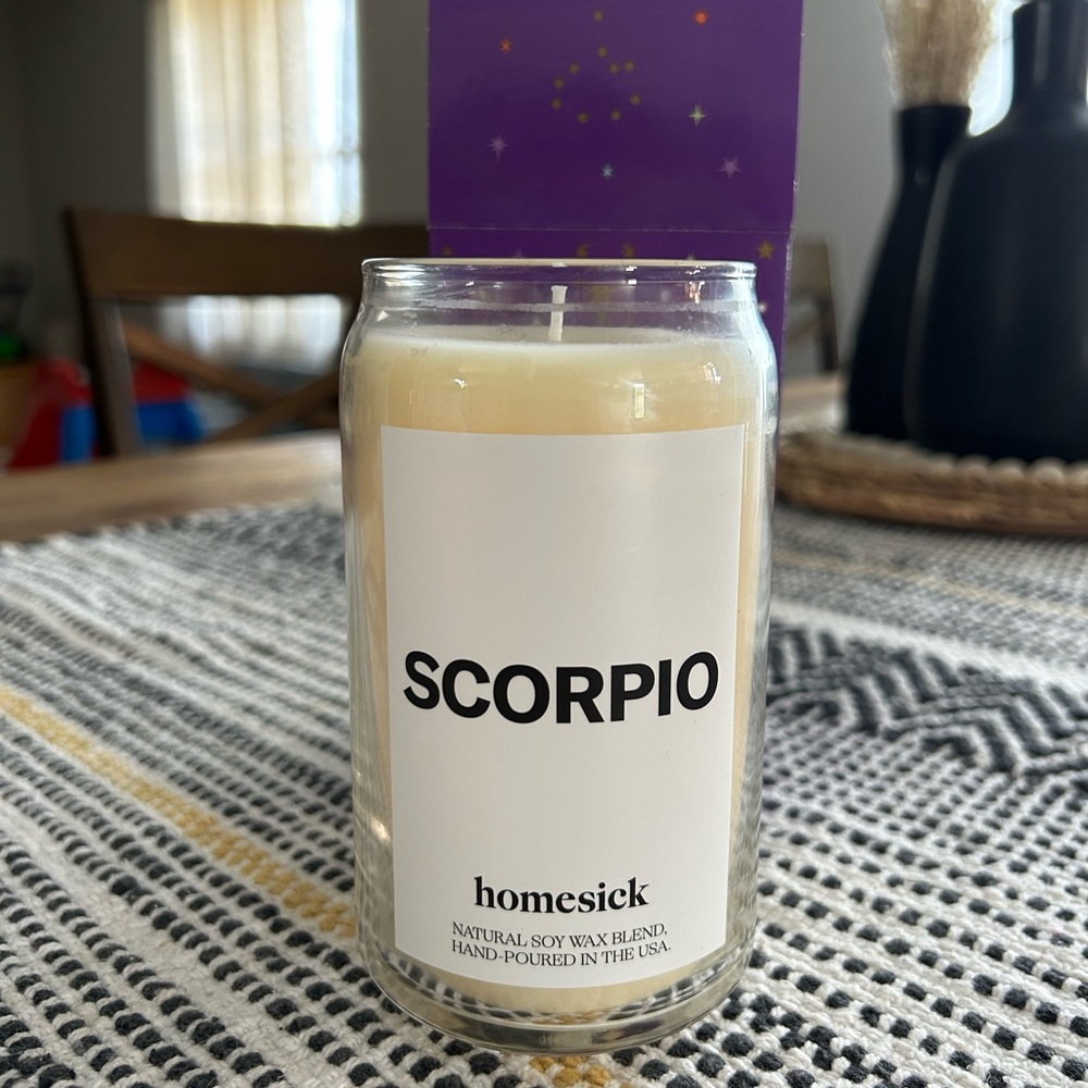 Homesick Astrology Scorpio Candle